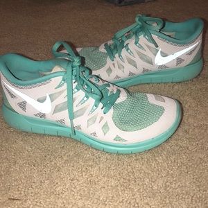 NIKE ID free 5.0 Tiffany blue